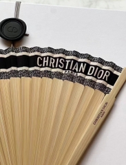 Quạt Cầm Tay DIOR Eventail Dioriviera Folding Fan Navy Black Sensu Novelty 2023