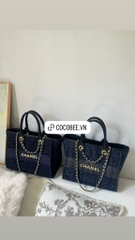 Túi Custom CHANEL Beauty - Chanel Deauville Tote Bag Tặng Túi hãng (30x24x15cm)