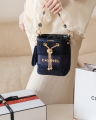 Túi Custom - Bucket CHANEL (Tặng Hộp Chanel RB) 17x16x12cm