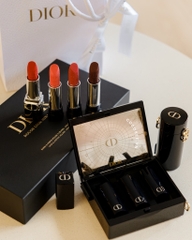 Clutch Rouge DIOR Minaudiere And Lipstick Set Limited Edition (Gift Đen) (10x8x3.5cm)
