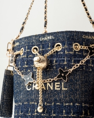Túi Custom - Bucket CHANEL (Tặng Hộp Chanel RB) 17x16x12cm