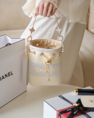 Túi Custom - Bucket CHANEL (Tặng Hộp Chanel RB) 17x16x12cm