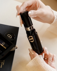 Clutch Rouge DIOR Minaudiere And Lipstick Set Limited Edition (Gift Đen) (10x8x3.5cm)