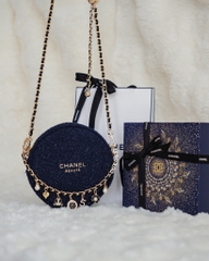 Túi Gift CHANEL Tweed Bản Giới Hạn  (Custom dây đeo & dây charm)
