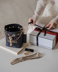 Túi Custom - Bucket CHANEL (Tặng Hộp Chanel RB) 17x16x12cm