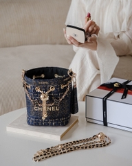 Túi Custom - Bucket CHANEL (Tặng Hộp Chanel RB) 17x16x12cm