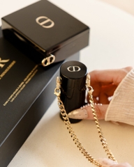 Clutch Rouge DIOR Minaudiere And Lipstick Set Limited Edition (Gift Đen) (10x8x3.5cm)