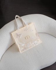 Túi Gift DIOR Tote Thêu Bướm Vàng New 2025