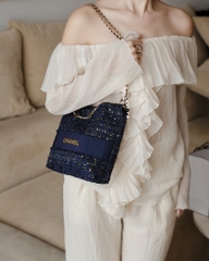 Túi Tote CHANEL Custom Vải Tweed 2026 (Kèm dây đeo & Box túi hãng Chanel)