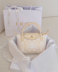 Túi Custom DIOR Kèm Hộp, Túi Hãng (Custom Túi Vải Chính hãng Holiday)