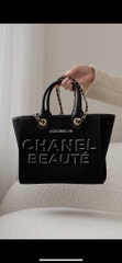 Túi Custom CHANEL Beauty - Chanel Deauville Tote Bag Tặng Túi hãng (30x24x15cm)