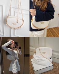 Túi Gift CHANEL Tweed Bản Giới Hạn  (Custom dây đeo & dây charm)