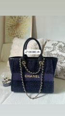 Túi Custom CHANEL Beauty - Chanel Deauville Tote Bag Tặng Túi hãng (30x24x15cm)