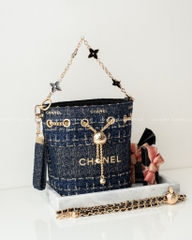 Túi Custom - Bucket CHANEL (Tặng Hộp Chanel RB) 17x16x12cm