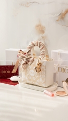 Túi Custom DIOR Kèm Hộp, Túi Hãng (Custom Túi Vải Chính hãng Holiday)