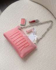 Túi Đeo Vai - Gift DIOR Hồng Da Lộn (27x17x3cm)