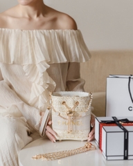 Túi Custom - Bucket CHANEL (Tặng Hộp Chanel RB) 17x16x12cm