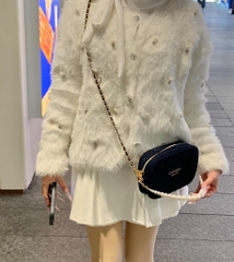 Túi Gift CHANEL Tweed Bản Giới Hạn  (Custom dây đeo & dây charm)