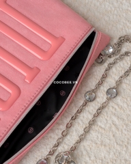 Túi Đeo Vai - Gift DIOR Hồng Da Lộn (27x17x3cm)