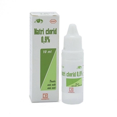 Nhỏ mắt mũi natri clorid 0,9%