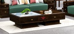 BÀN TRÀ KẾT HỢP MẶT GỖ + MẶT ĐÁ INDOCHINE 2310