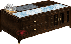 BÀN TRÀ 1M5 INDOCHINE MẶT ĐÁ KẾT HỢP MẶT GỖ 2317