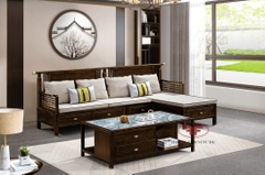 BỘ SOFA CHỮ L PHONG CÁCH INDOCHINE 2307
