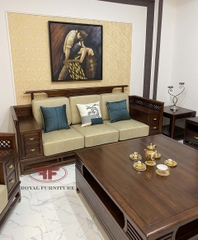 BỘ GHẾ SOFA GỖ TỰ NHIÊN INDOCHINE A05 -9805