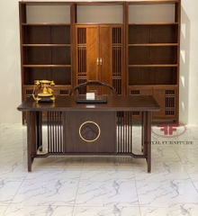 BÀN LÀM VIỆC 1M6 MẶT GỖ INDOCHINE NHẬP KHẨU HT2329