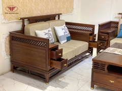 BỘ GHẾ SOFA GỖ TỰ NHIÊN INDOCHINE A05 -9805