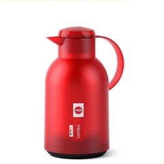 Bình giữ nhiệt Emsa SAMBA Isolierkanne 1,5 L Quick Press, Transluzent/Rot - màu đỏ