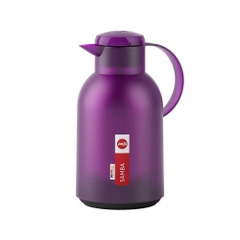 Bình giữ nhiệt Emsa SAMBA Isolierkanne Quick Press, Aubergine Transluzent, 1,0 L màu tím