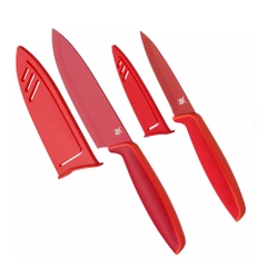 Set 2 dao WMF TOUCH 2PC SET OF KITCHEN KNIVES RED