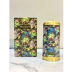 Lọ đựng tăm Magrace Paris họa tiết hoa lá nền tối
