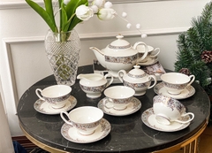 Bộ cafe Xanh Ngọc Dây Vàng SX