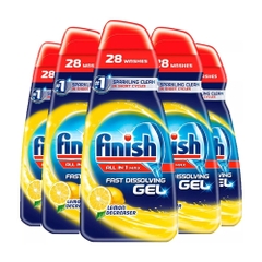 Gel rửa bát Finish Dishwasher All in 1 hương chanh 700ml (thùng 5 chai)