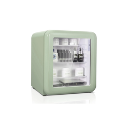 Tủ lạnh đựng mỹ phẩm & đồ uống HCK 48L màu xanh mint có mặt kính