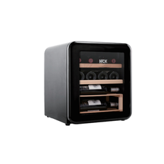 Tủ rượu HCK retro 48L - 17 chai màu đen có mặt kính