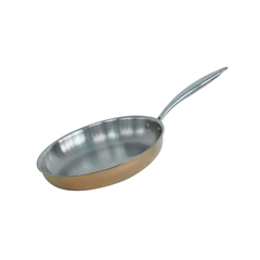 Chảo inox Ciwete Royal Knight màu vàng đồng 24cm