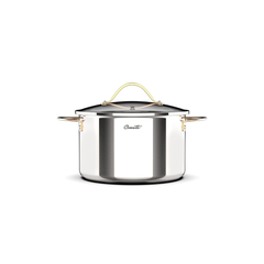 Nồi inox Ciwete Royal Knight Series 20cm vung kính