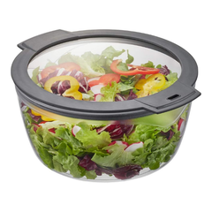 Rổ quay rau kiêm bảo quản thực phẩm Gefu Rotare Set Salad Spinner + Stay-fresh Lid 00182 3L 4in1 kèm nắp bảo quản
