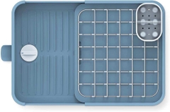 Khay đựng bát đĩa Joseph Joseph 85185 Extend™ Expandable Dish Drainer - Editions màu xanh dương