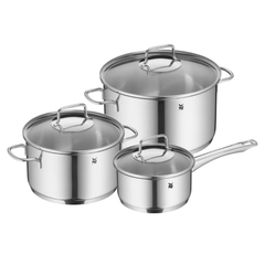 Bộ nồi WMF Astoria 3 món – Chuẩn inox Đức, bền bỉ, sang trọng cho căn bếp hiện đại