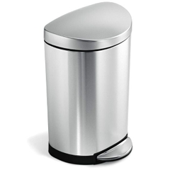 Thùng rác đạp chân Simplehuman CW1833 10L - Inox sáng bóng, nhỏ gọn, sang trọng
