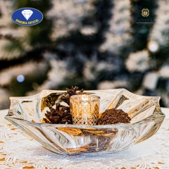 Bohemia - Đĩa pha lê đựng bánh kẹo, hoa quả Neptune 33cm