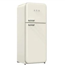 Tủ lạnh retro HCK BCD-192R-S màu kem dung tích 192L 2 ngăn (lạnh 143L, đông 49L)
