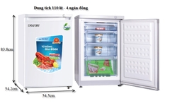 Tủ đông đứng 100 lít 4 ngăn đông