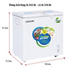 Tủ đông 162 lít 1 ngăn đông