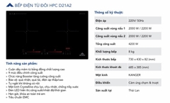 Bếp điện từ đôi HPC D21A2