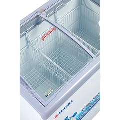 Tủ kem Alaska KC-210 mặt kính cong 210 lít